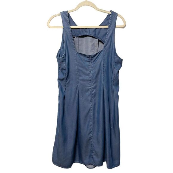 OLIVER BONAS Chambray Lyocell Tank Dress 10 - Picture 7 of 10